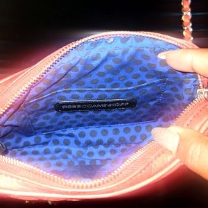 Rebecca Minkoff Red studded(gold) leather crossbody